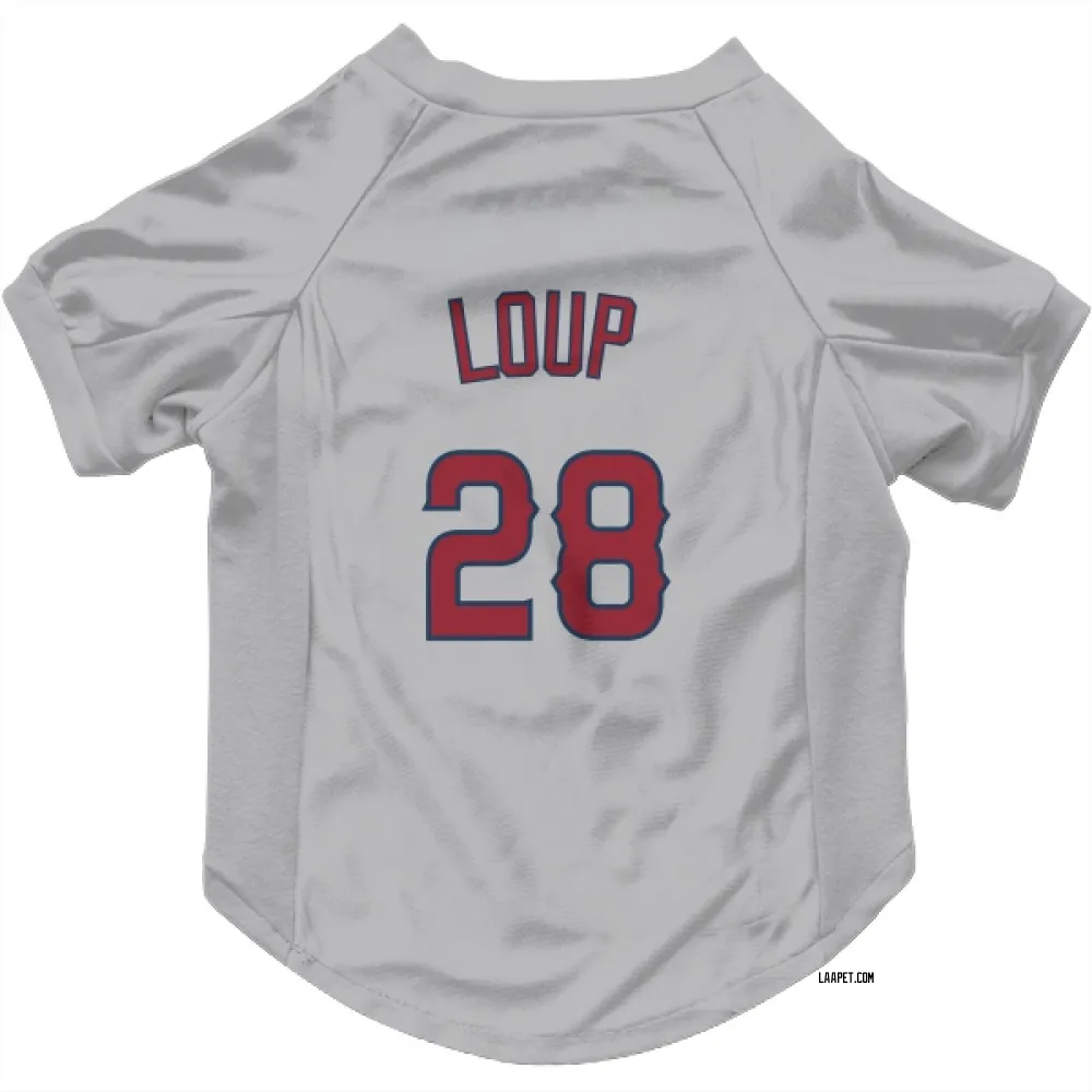 Los Angeles Angels Aaron Loup Gray Pet Jersey for Dog & Cat