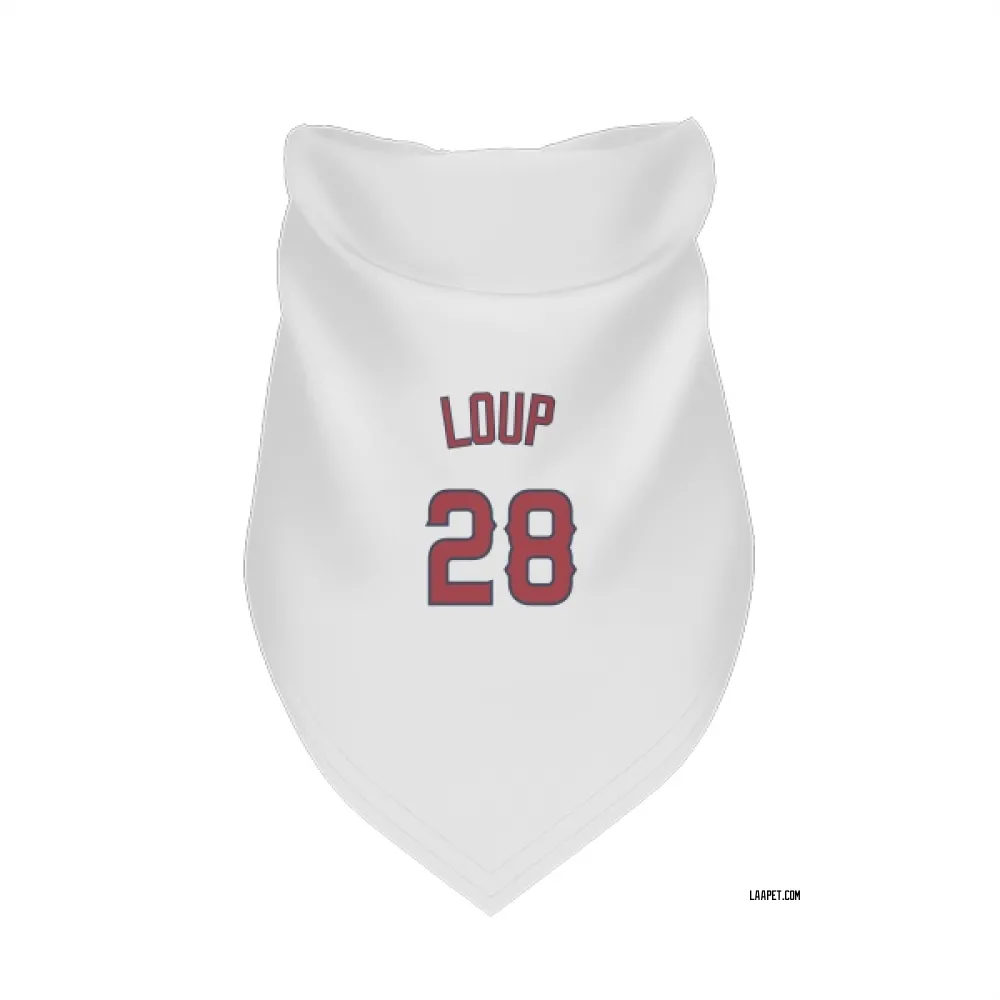 Los Angeles Angels Aaron Loup White Pet Bandana for Dog & Cat