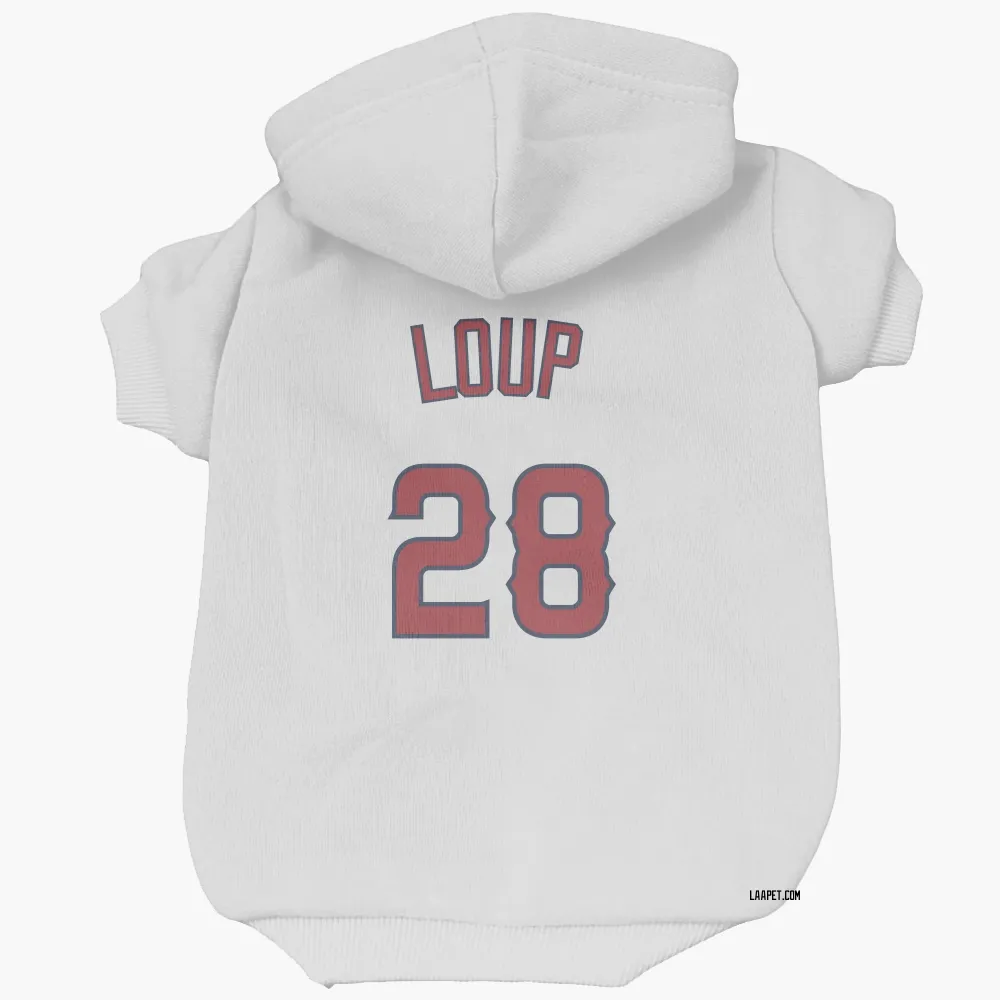 Los Angeles Angels Aaron Loup White Pet Hoodie for Dog & Cat
