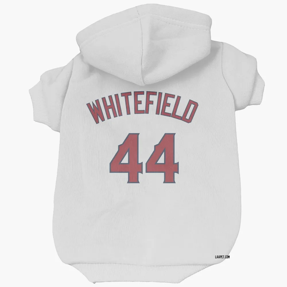 Los Angeles Angels Aaron Whitefield White Pet Hoodie for Dog & Cat