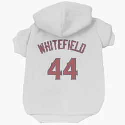 Los Angeles Angels Aaron Whitefield White Pet Hoodie for Dog & Cat