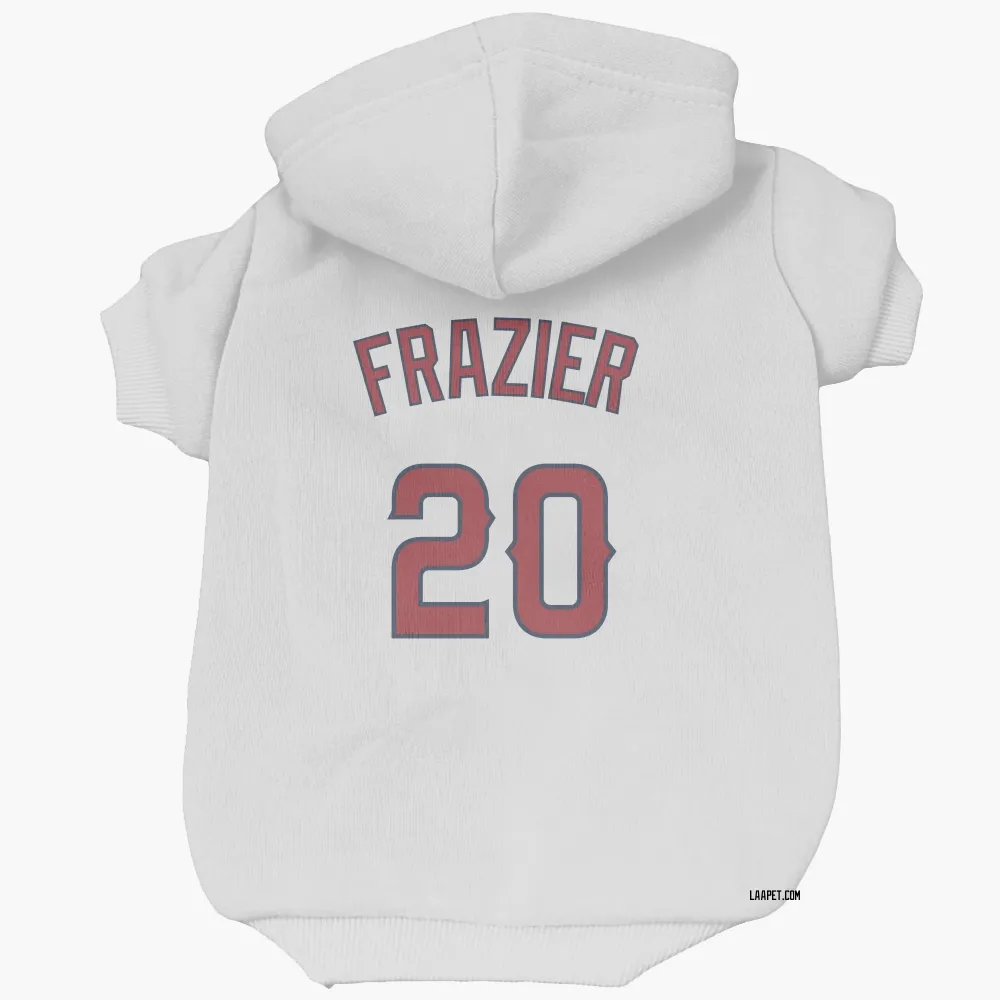 Los Angeles Angels Adam Frazier White Pet Hoodie for Dog & Cat