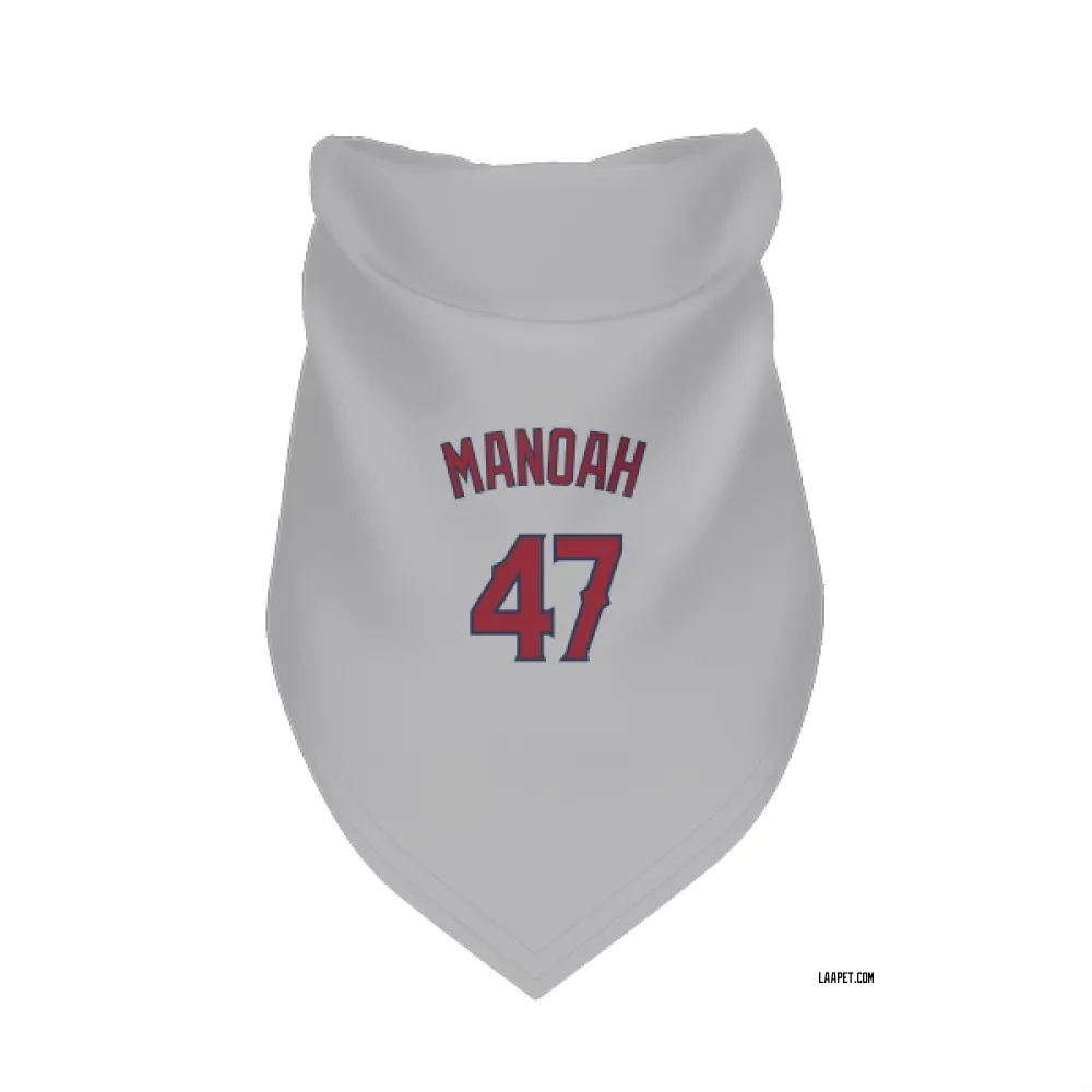 Los Angeles Angels Alek Manoah Gray Pet Bandana for Dog & Cat