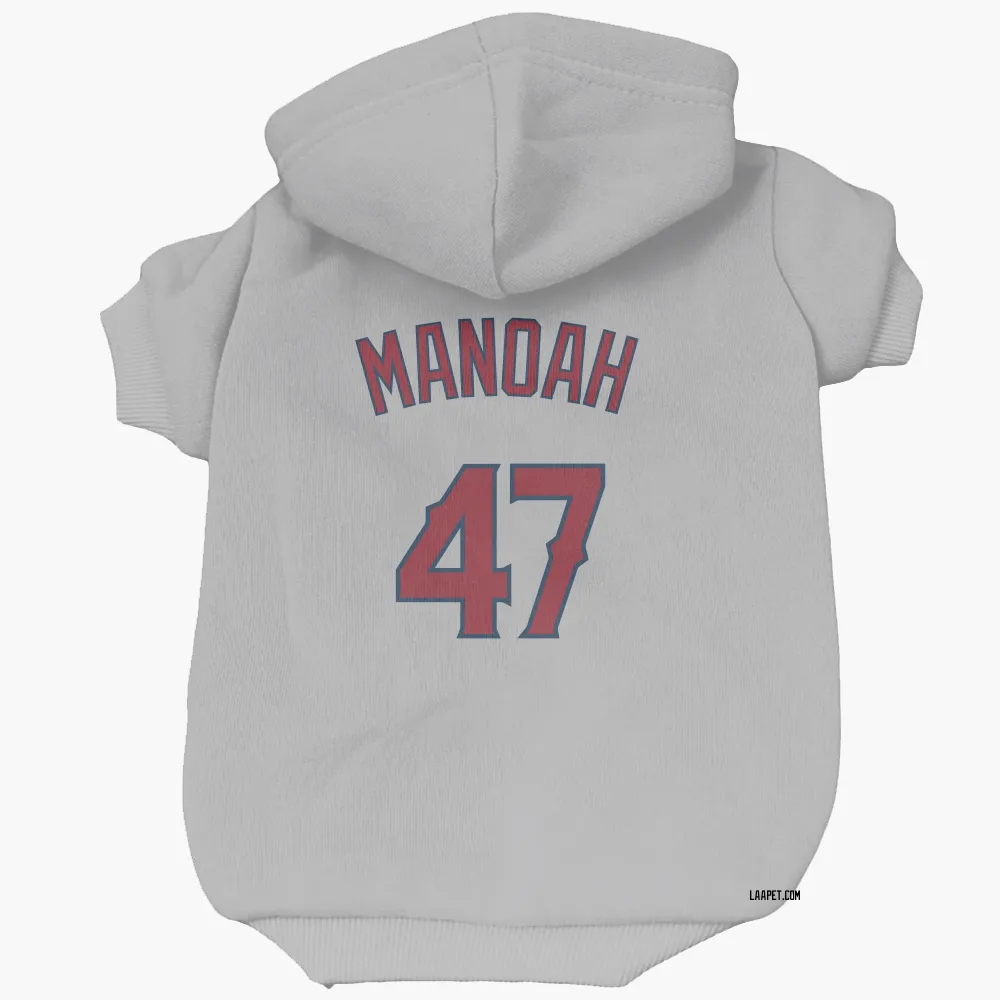 Los Angeles Angels Alek Manoah Gray Pet Hoodie for Dog & Cat