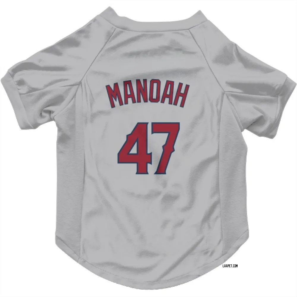 Los Angeles Angels Alek Manoah Gray Pet Jersey for Dog & Cat