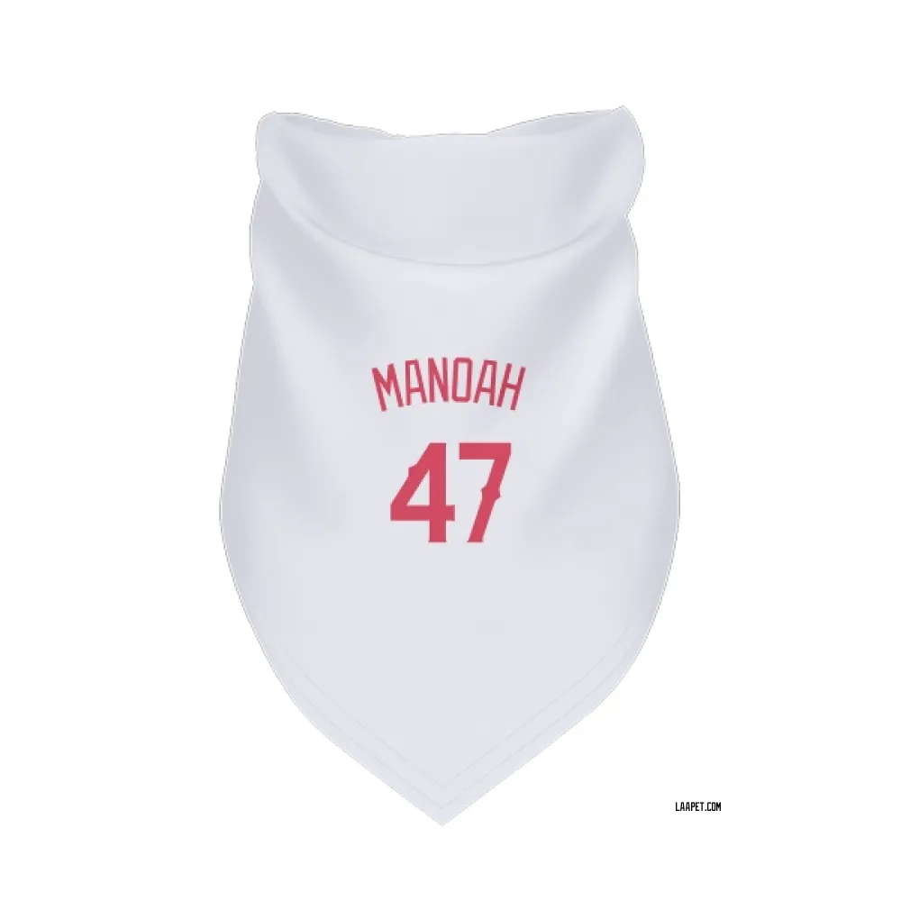 Los Angeles Angels Alek Manoah Navy Pet Bandana for Dog & Cat