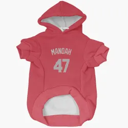 Los Angeles Angels Alek Manoah Red Gray Pet Hoodie for Dog & Cat