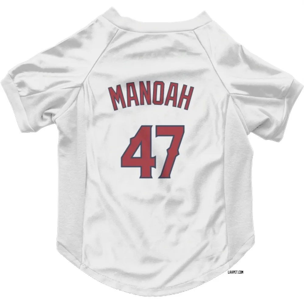 Los Angeles Angels Alek Manoah White Pet Jersey for Dog & Cat