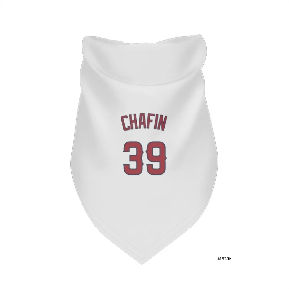 Los Angeles Angels Andrew Chafin White Pet Bandana for Dog & Cat