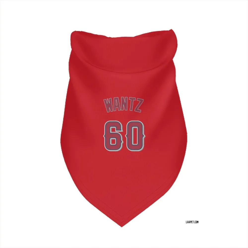 Los Angeles Angels Andrew Wantz Red Pet Bandana for Dog & Cat