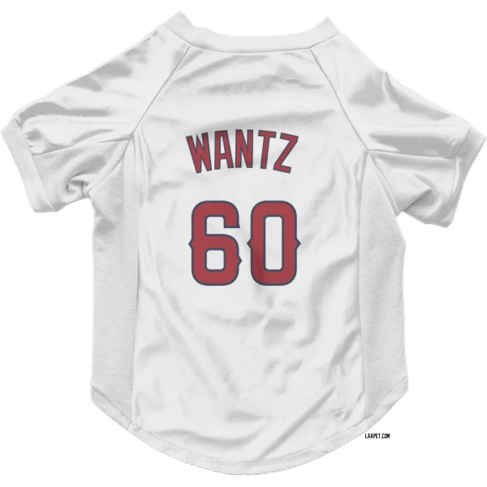 Los Angeles Angels Andrew Wantz White Pet Jersey for Dog & Cat