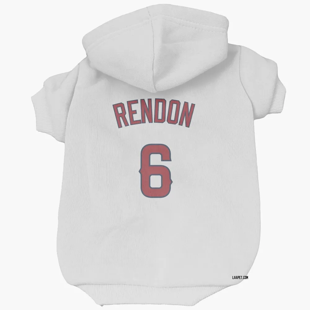 Los Angeles Angels Anthony Rendon White Pet Hoodie for Dog & Cat