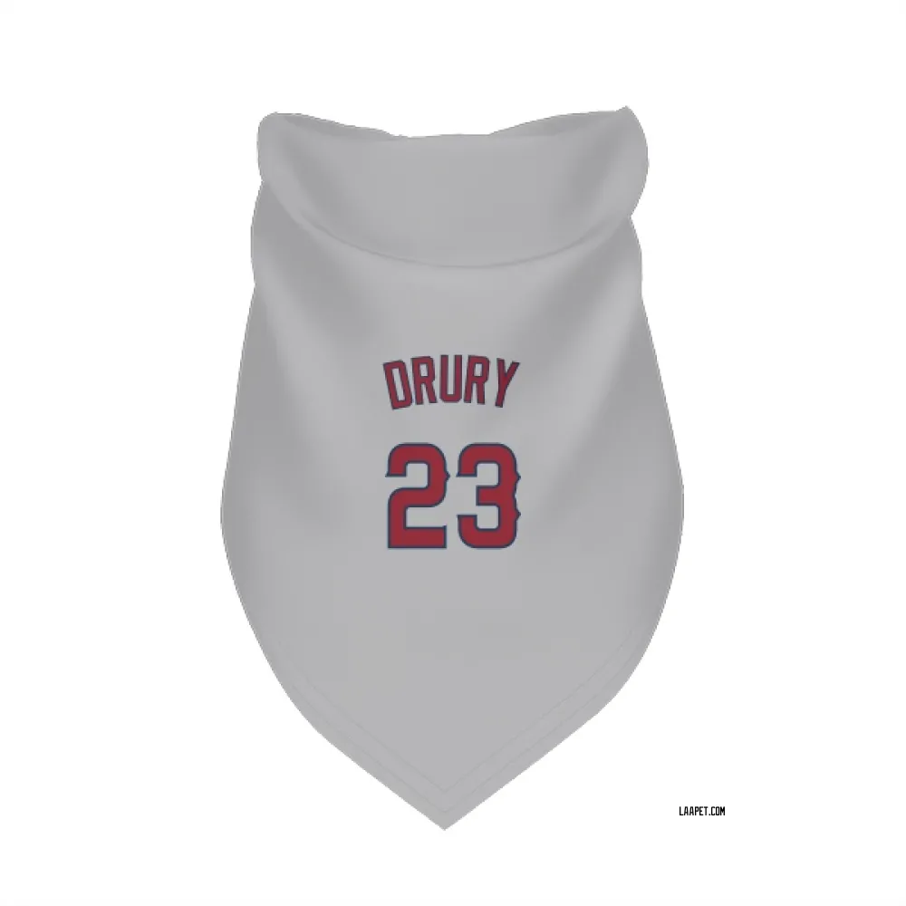 Los Angeles Angels Brandon Drury Gray Pet Bandana for Dog & Cat