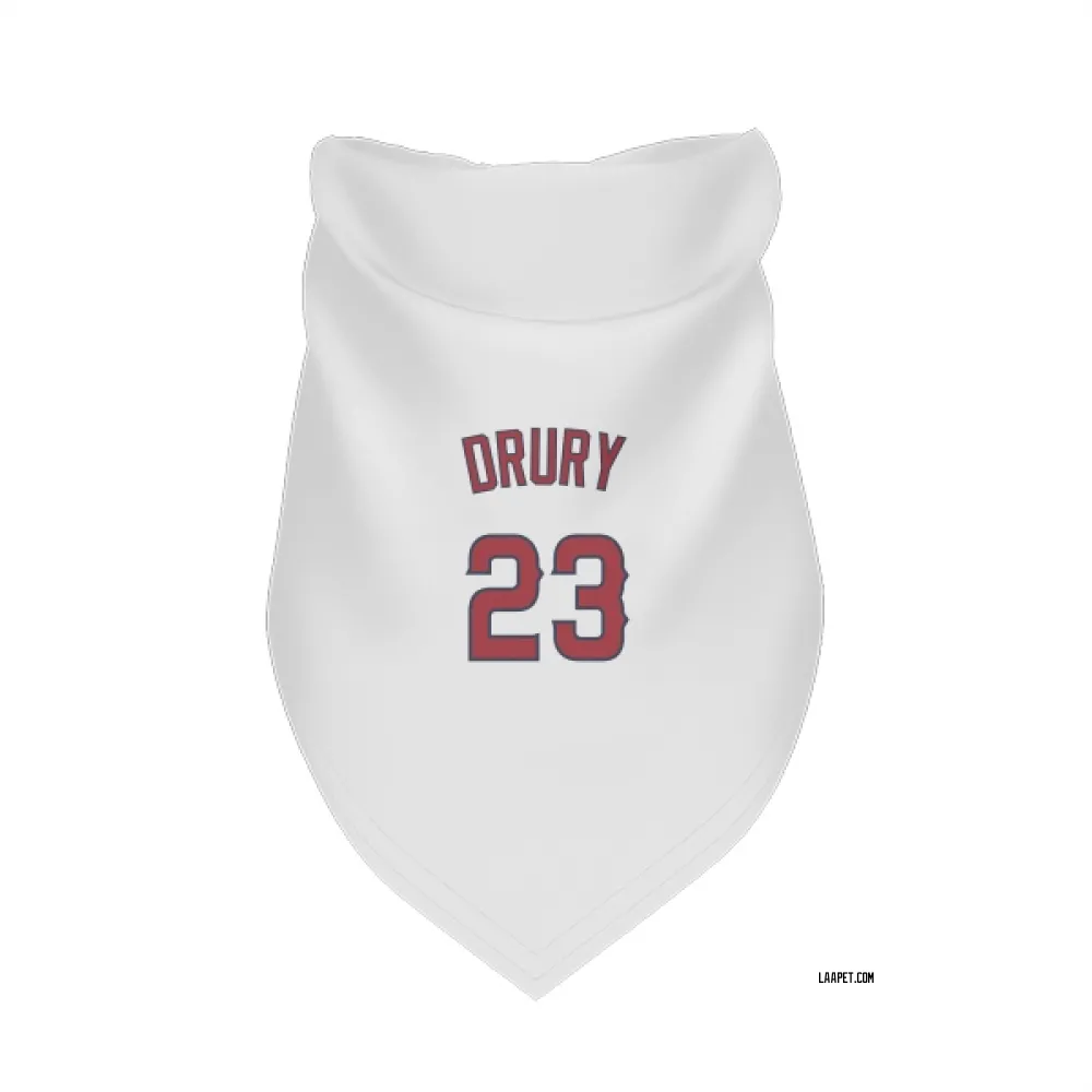 Los Angeles Angels Brandon Drury White Pet Bandana for Dog & Cat