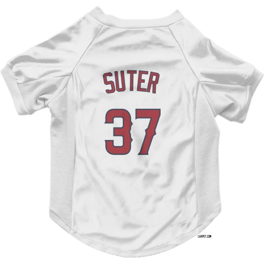 Los Angeles Angels Brent Suter White Pet Jersey for Dog & Cat