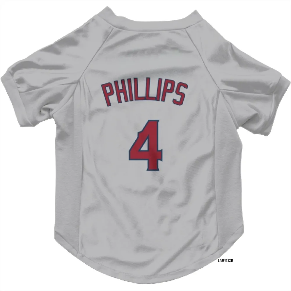 Los Angeles Angels Brett Phillips Gray Pet Jersey for Dog & Cat