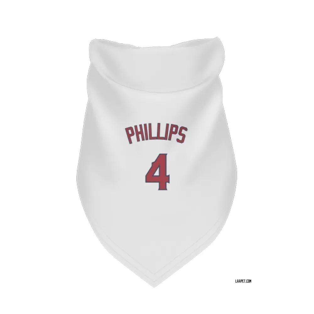 Los Angeles Angels Brett Phillips White Pet Bandana for Dog & Cat