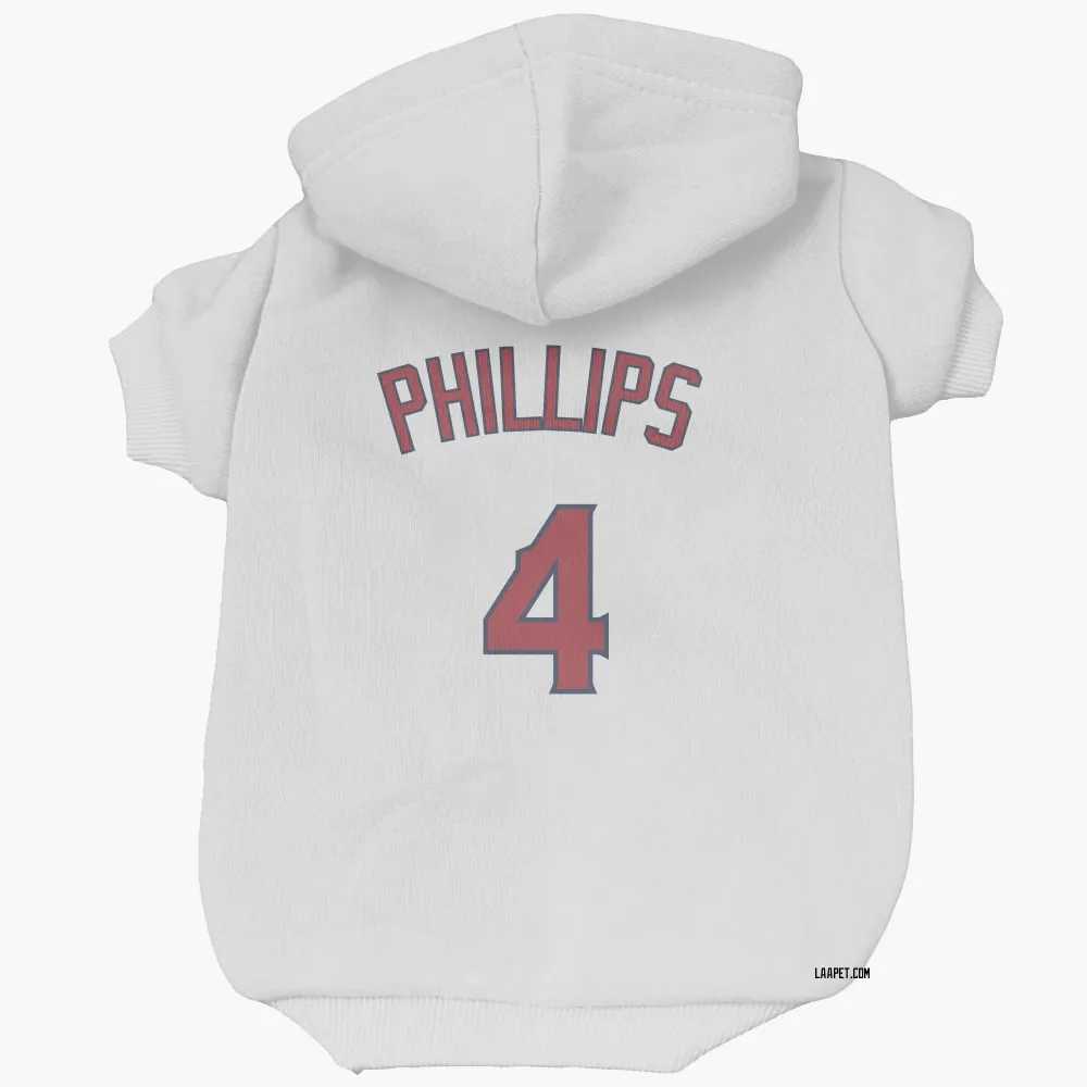 Los Angeles Angels Brett Phillips White Pet Hoodie for Dog & Cat