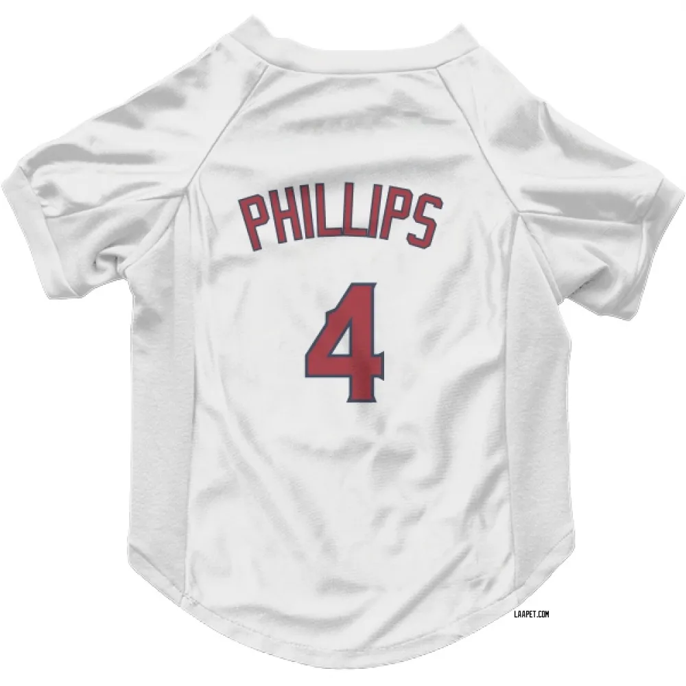 Los Angeles Angels Brett Phillips White Pet Jersey for Dog & Cat