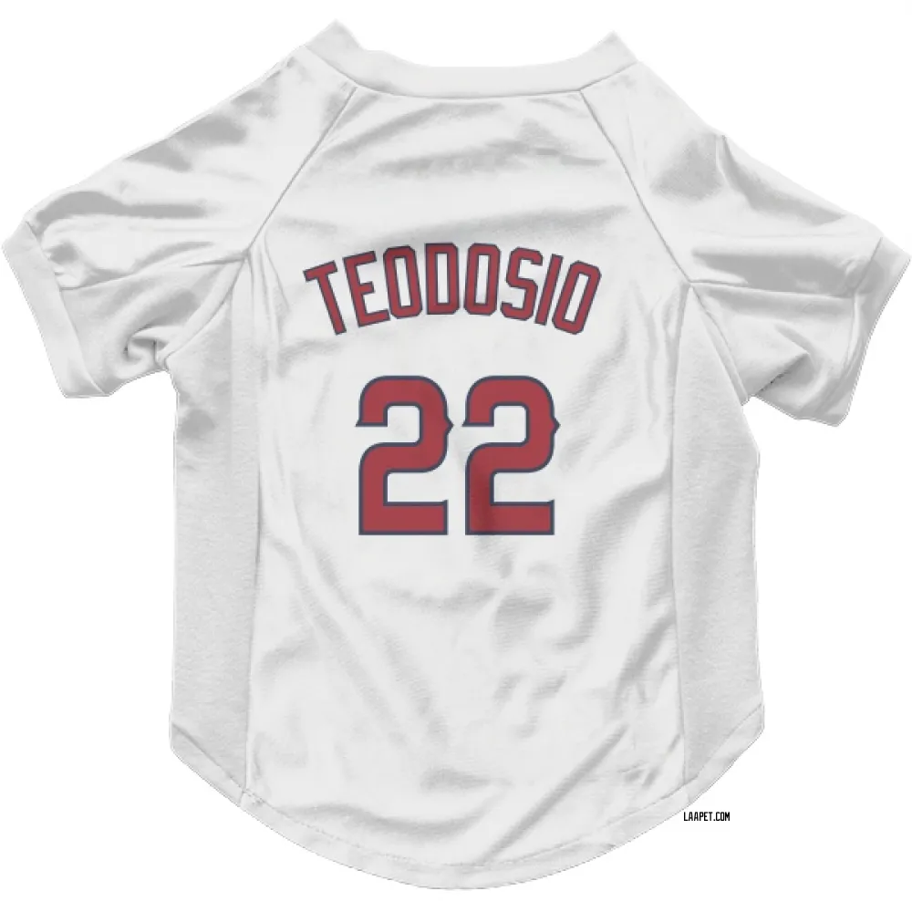 Los Angeles Angels Bryce Teodosio White Pet Jersey for Dog & Cat