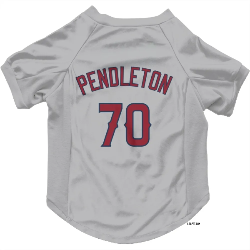 Los Angeles Angels Caleb Pendleton Gray Pet Jersey for Dog & Cat