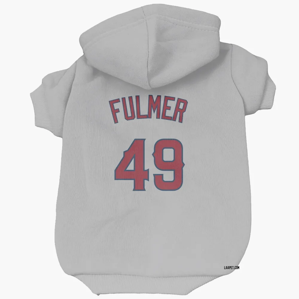 Los Angeles Angels Carson Fulmer Gray Pet Hoodie for Dog & Cat