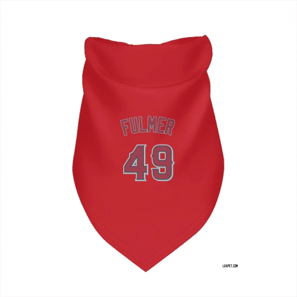 Los Angeles Angels Carson Fulmer Red Pet Bandana for Dog & Cat