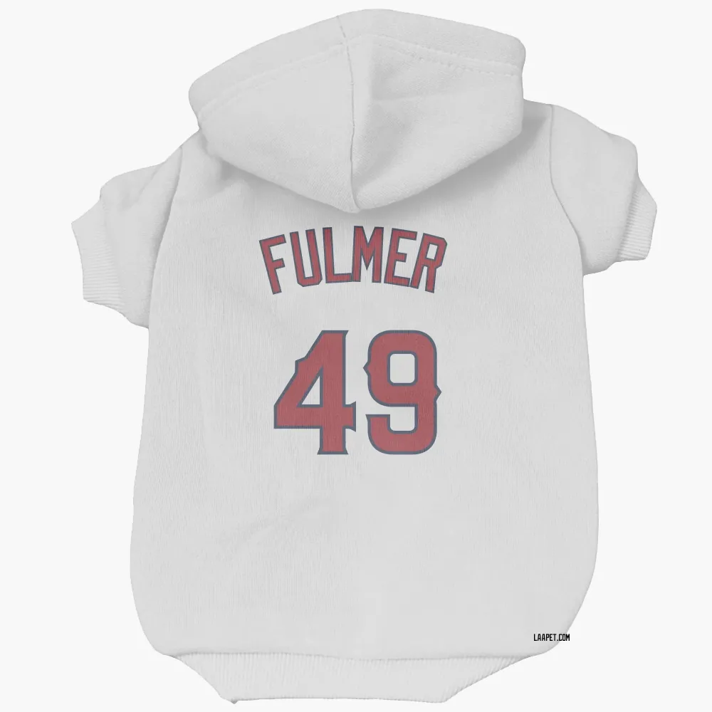 Los Angeles Angels Carson Fulmer White Pet Hoodie for Dog & Cat