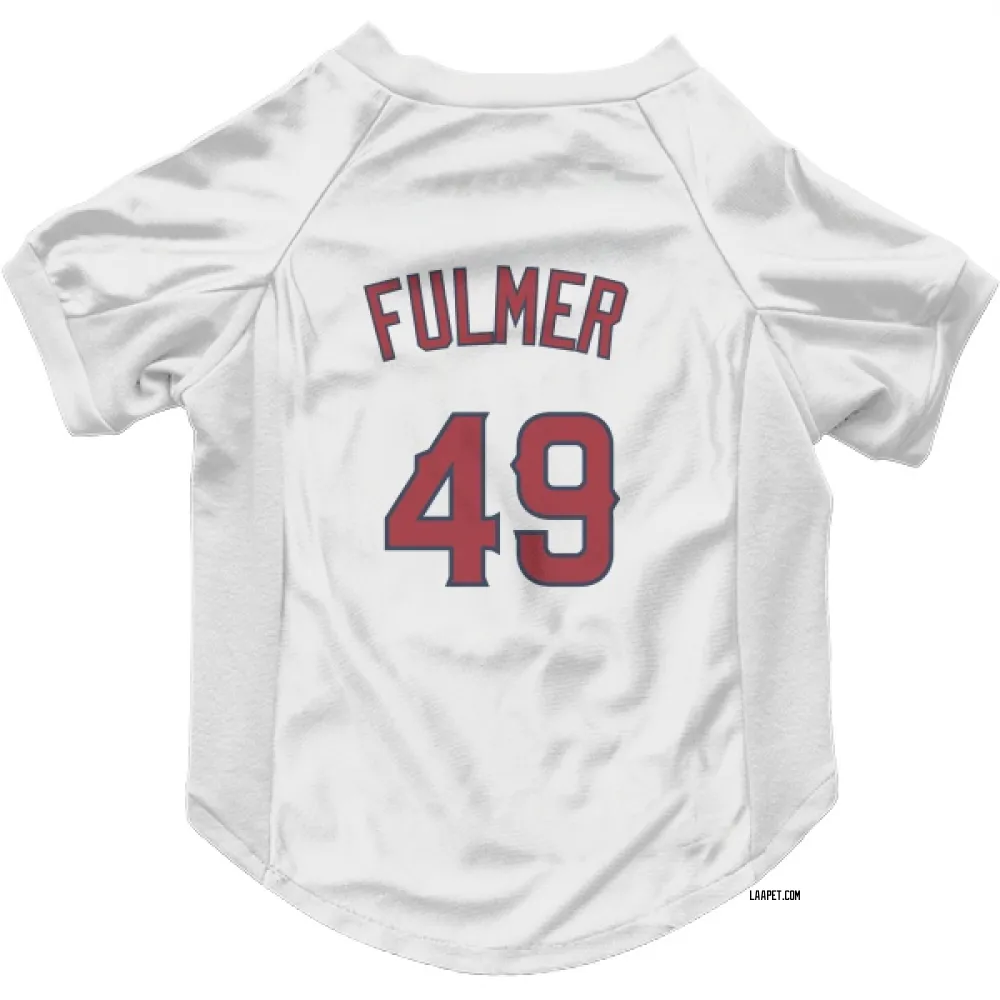 Los Angeles Angels Carson Fulmer White Pet Jersey for Dog & Cat