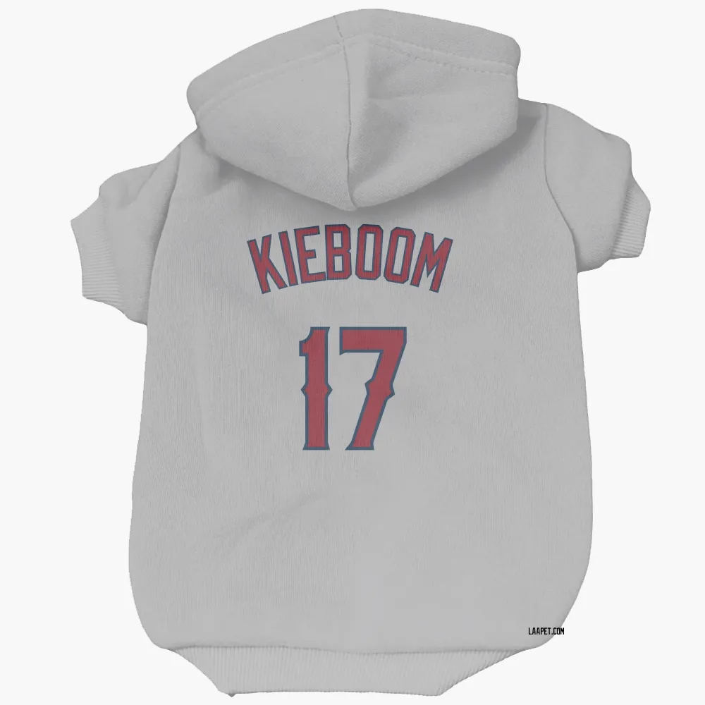 Los Angeles Angels Carter Kieboom Gray Pet Hoodie for Dog & Cat