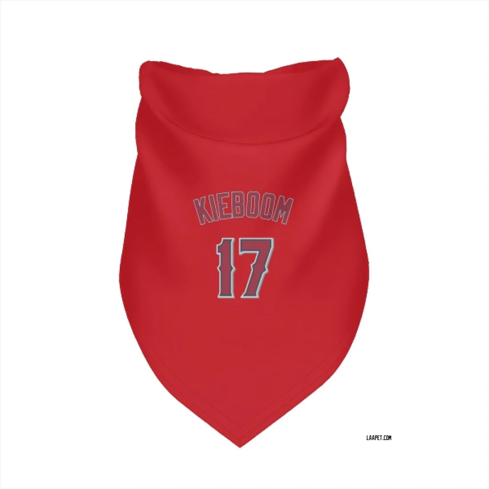 Los Angeles Angels Carter Kieboom Red Pet Bandana for Dog & Cat