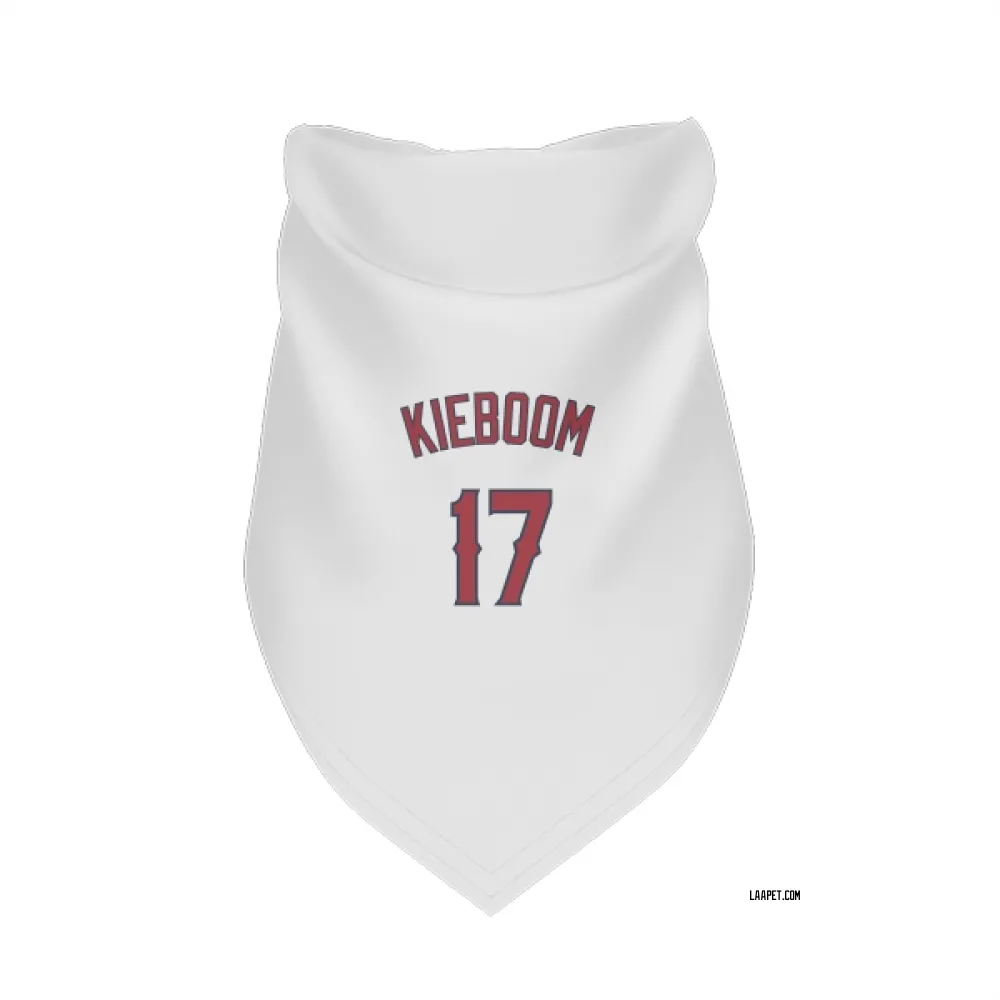 Los Angeles Angels Carter Kieboom White Pet Bandana for Dog & Cat