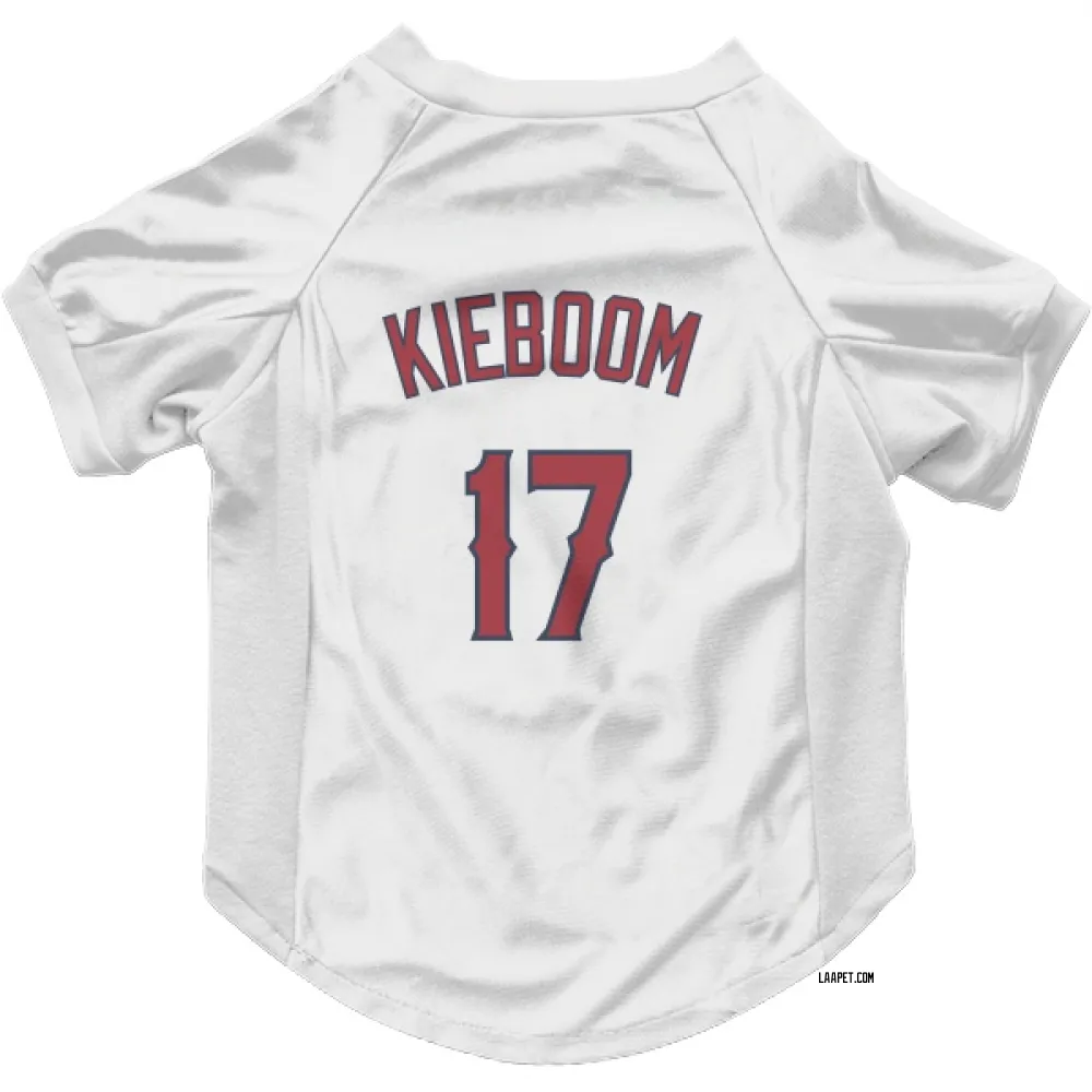 Los Angeles Angels Carter Kieboom White Pet Jersey for Dog & Cat