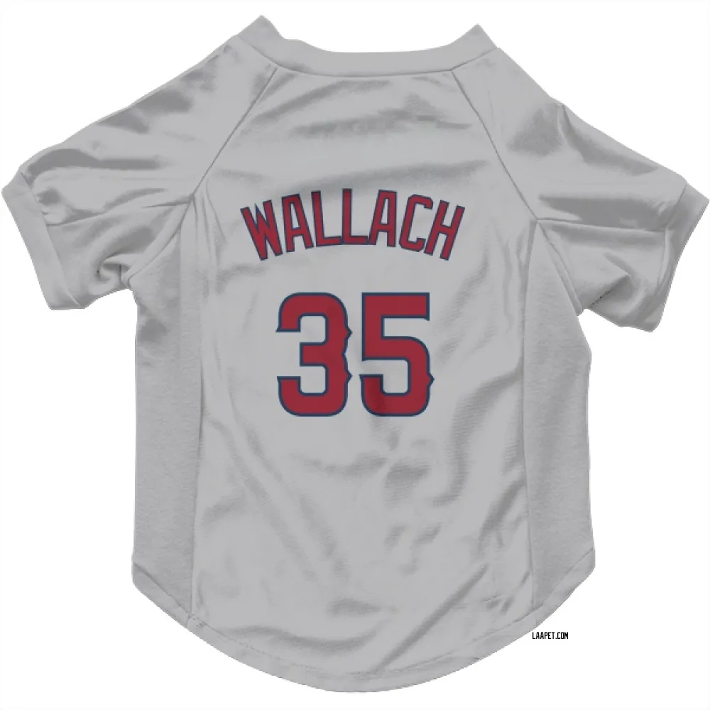Los Angeles Angels Chad Wallach Gray Pet Jersey for Dog & Cat