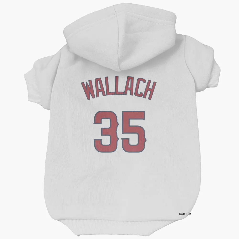 Los Angeles Angels Chad Wallach White Pet Hoodie for Dog & Cat