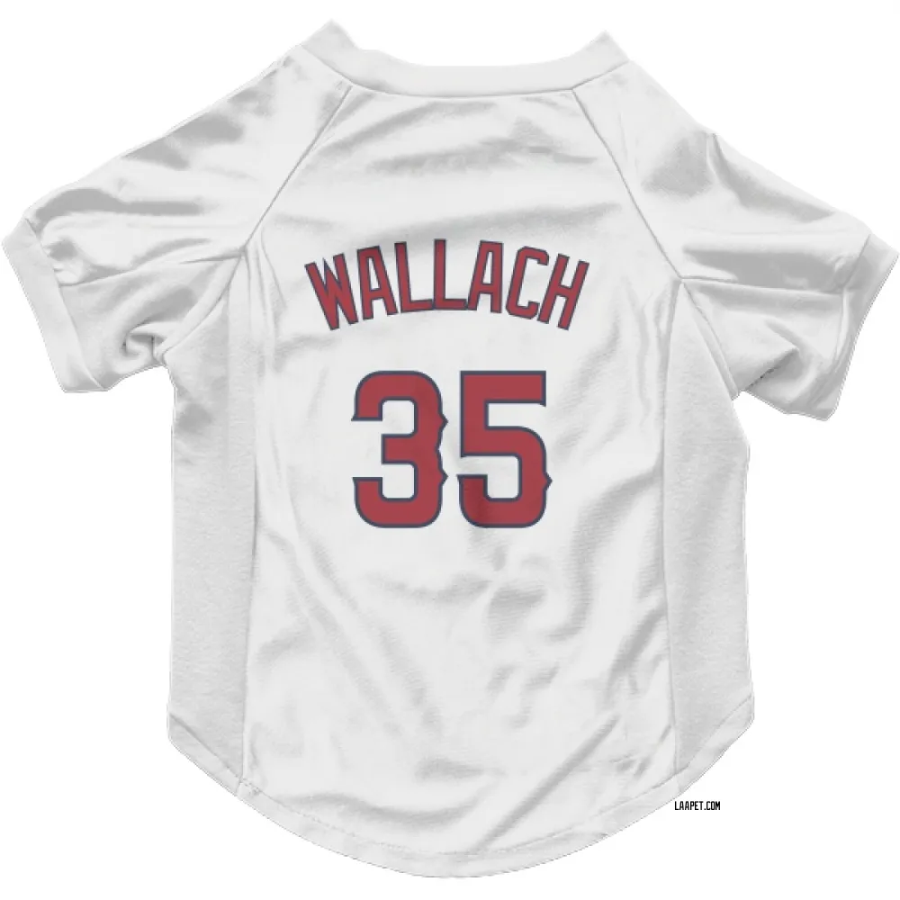 Los Angeles Angels Chad Wallach White Pet Jersey for Dog & Cat
