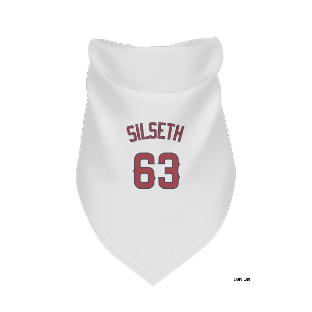 Los Angeles Angels Chase Silseth White Pet Bandana for Dog & Cat