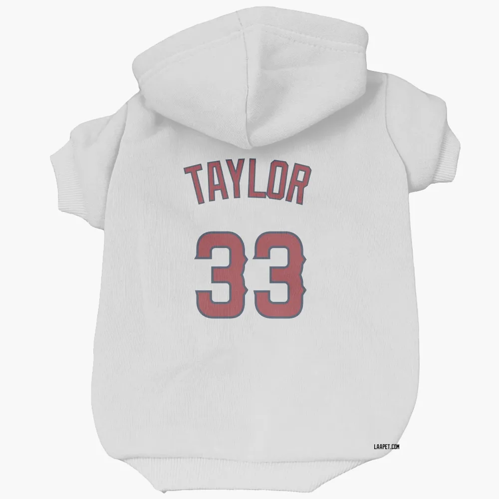 Los Angeles Angels Chris Taylor White Pet Hoodie for Dog & Cat