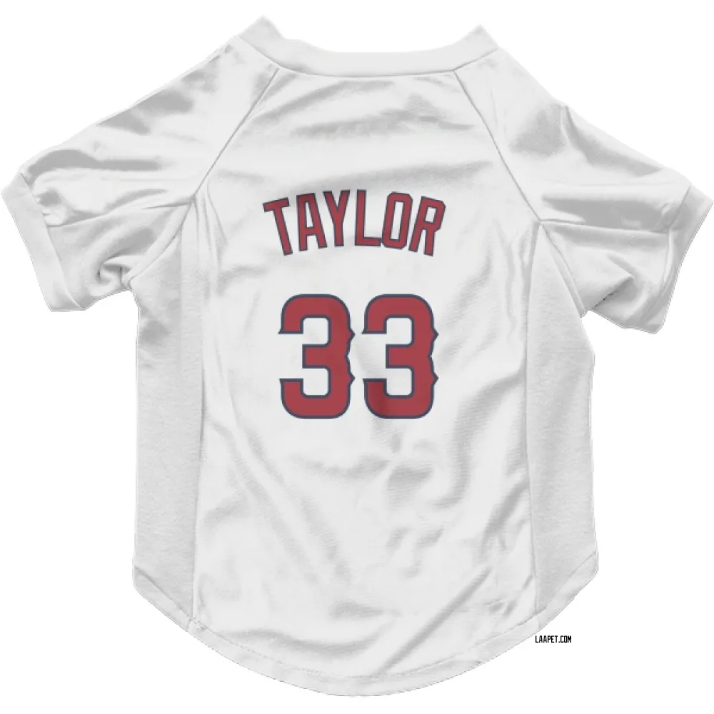 Los Angeles Angels Chris Taylor White Pet Jersey for Dog & Cat