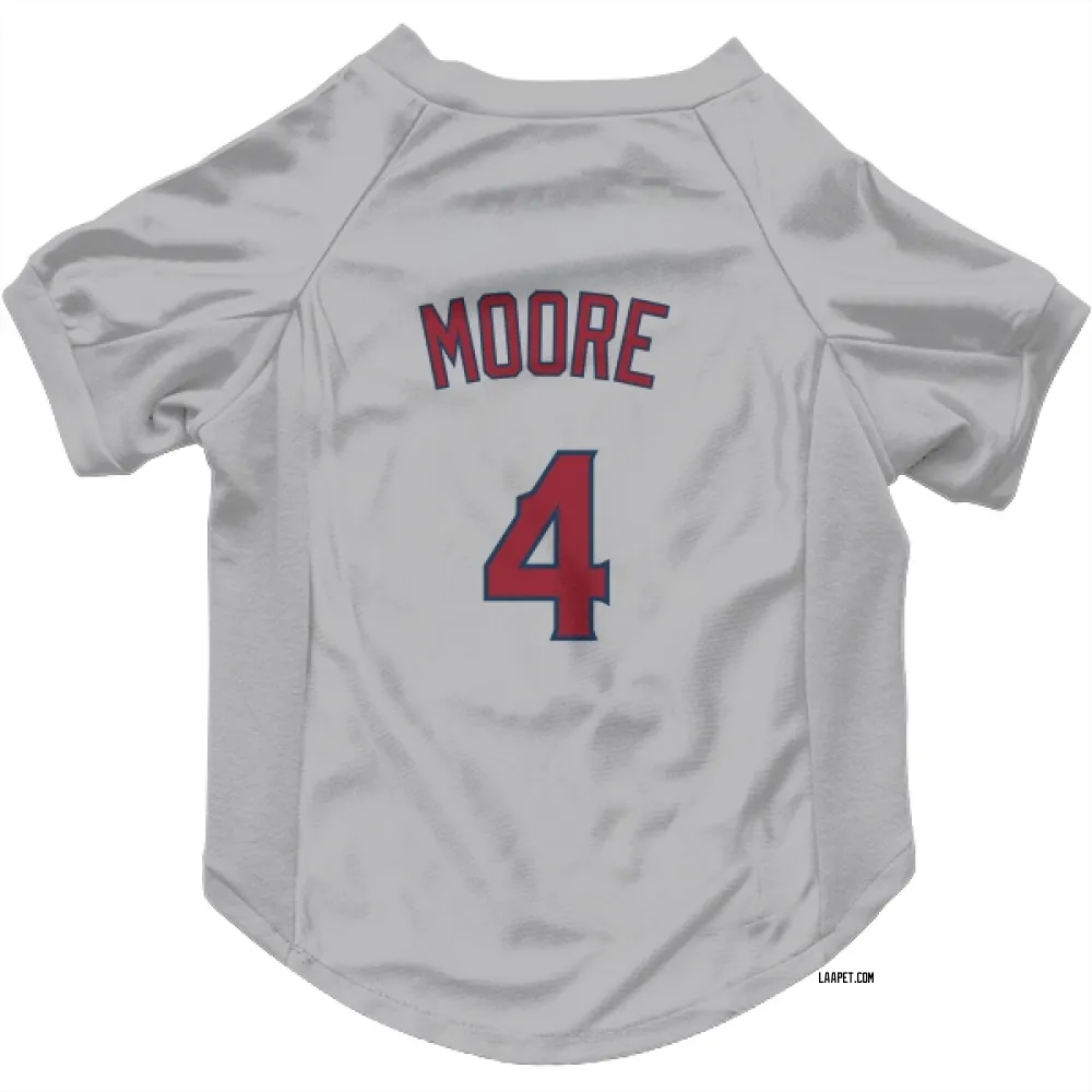 Los Angeles Angels Christian Moore Gray Pet Jersey for Dog & Cat
