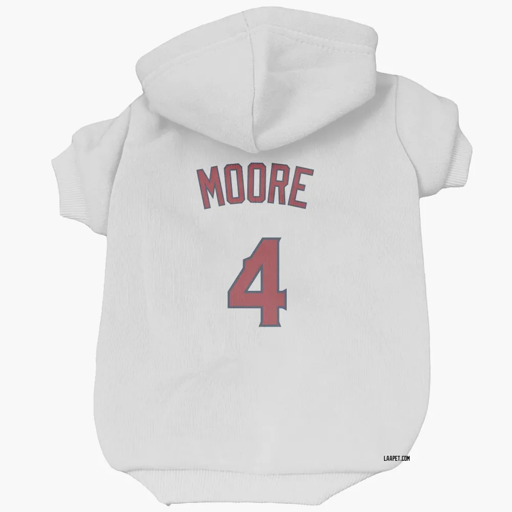 Los Angeles Angels Christian Moore White Pet Hoodie for Dog & Cat