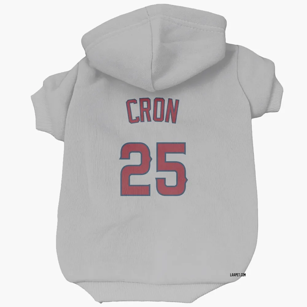 Los Angeles Angels C.J. Cron Gray Pet Hoodie for Dog & Cat
