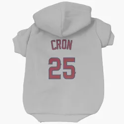 Los Angeles Angels C.J. Cron Gray Pet Hoodie for Dog & Cat