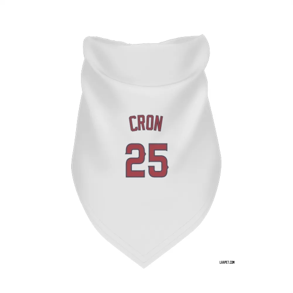 Los Angeles Angels C.J. Cron White Pet Bandana for Dog & Cat