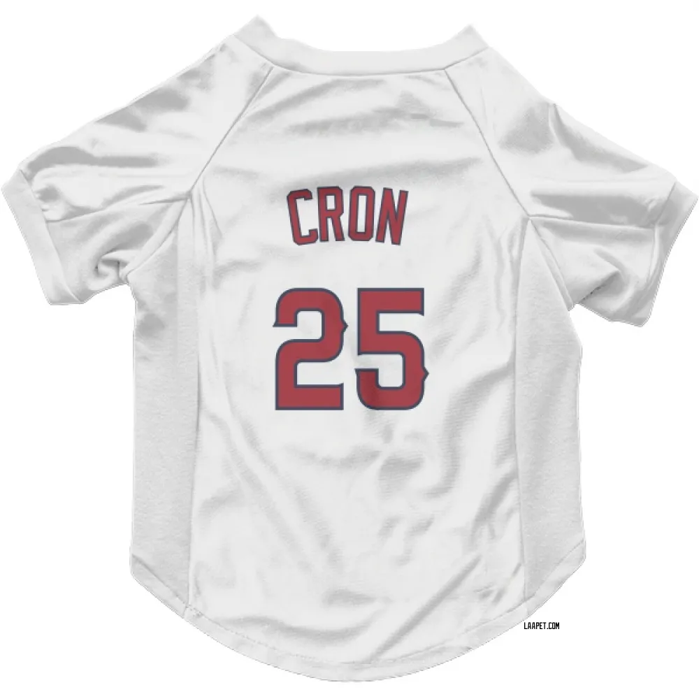 Los Angeles Angels C.J. Cron White Pet Jersey for Dog & Cat