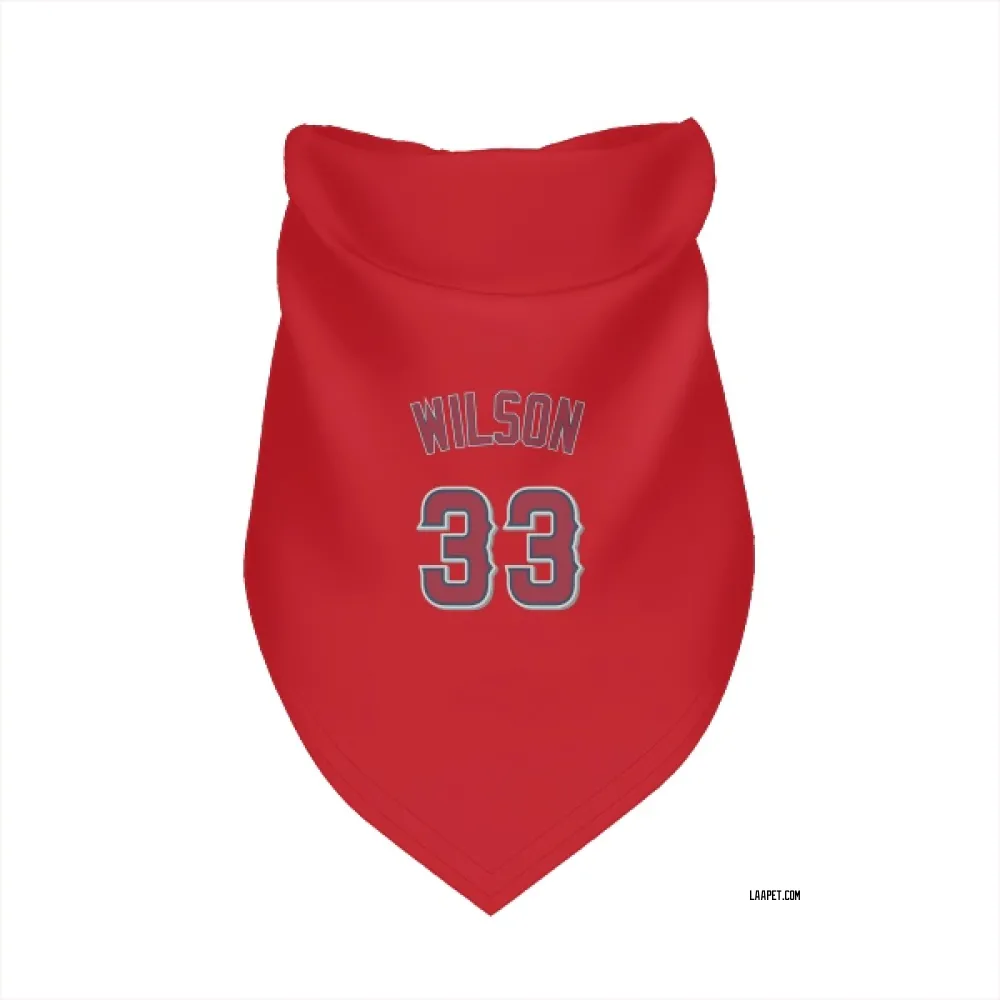 Los Angeles Angels C.J. Wilson Red Pet Bandana for Dog & Cat