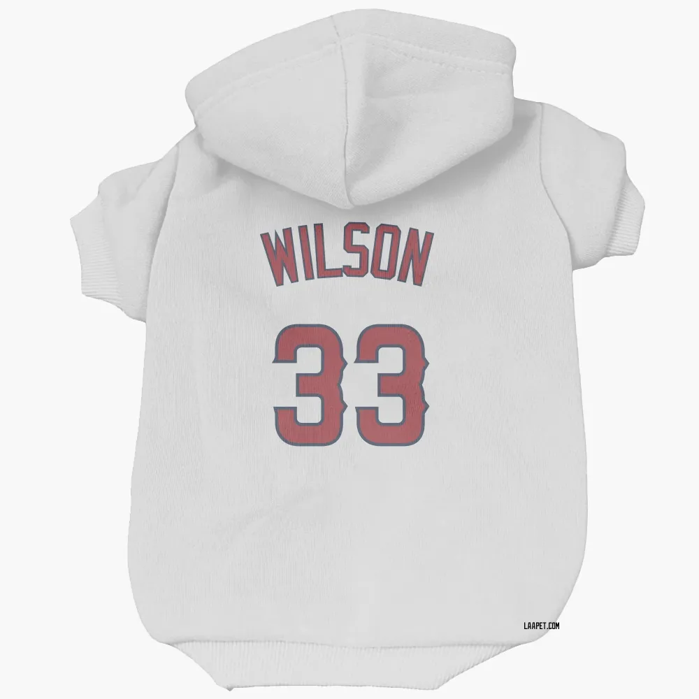 Los Angeles Angels C.J. Wilson White Pet Hoodie for Dog & Cat