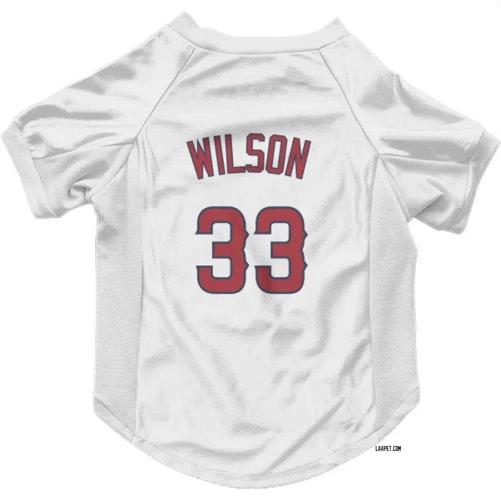 Los Angeles Angels C.J. Wilson White Pet Jersey for Dog & Cat