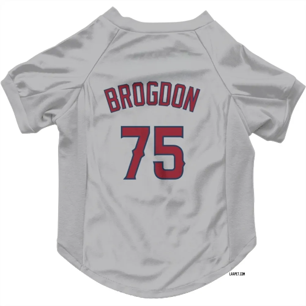 Los Angeles Angels Connor Brogdon Gray Pet Jersey for Dog & Cat