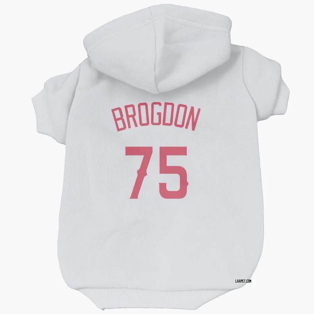 Los Angeles Angels Connor Brogdon Navy Pet Hoodie for Dog & Cat
